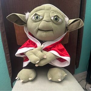 Yoda Santa Star Wars Jumbo 20" Plush in Red and White Robe Christmas